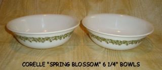 Corelle Cereal or Dessert Bowls 2 Spring Blossom or Crasy Daisy