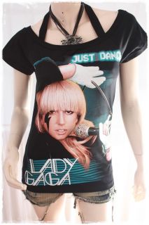 Lady Gaga Punk Dance Rock DIY Short Sleeve Tee Top