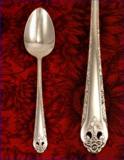 Set of 4 Oval Soup Spoons LOVELY LADY Vintage 1937 ART DECO Silver