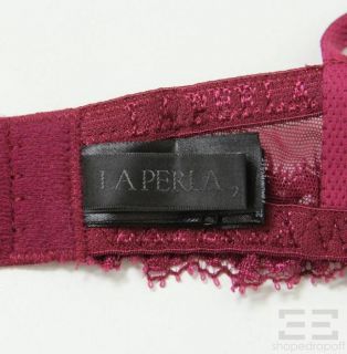 La Perla 2pc Garnet Femme Fatale Push Up Bra & Panties Size 34/S New