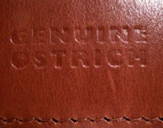 Vintage Gucci Buckle on Authentic Ostrich Leather Lai Belt