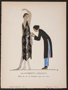 Bon Ton by Marty La Soubrette Annamite 43 1920 Fashion Pochoir