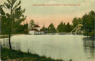GA Columbus Wildwood Park Lake Bath House R14937