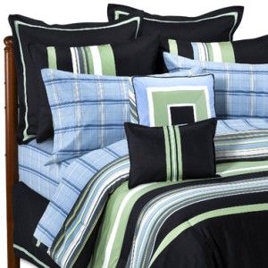5pc Nautica Blue Green Lakeview Comforter Sham Set King