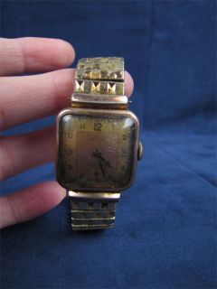 Vintage Lachine Wristwatch Speidel Band Copper Metal