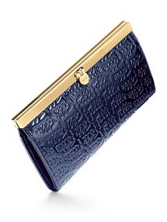 Folli Follie Logomania Blue Leather Wallet   