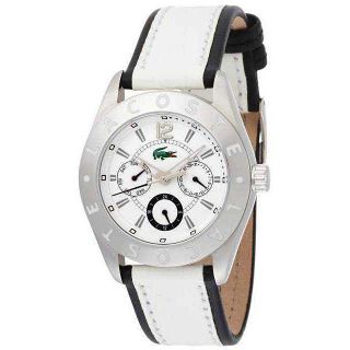 Authentic Lacoste Biarritz Multi Function Leather Band Ladies Watch