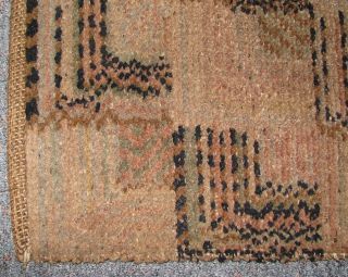 Vintage Mission Arts Crafts Wool Area Rug Abstract Tumbling Blocks 62