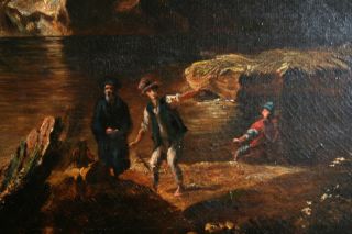 Richard Wilson RA 1713 1782 Old Master Lake Avernus Italian Oil
