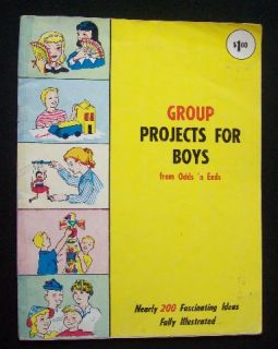 Vintage 1959 Craft Booklet Group Projects for Boys