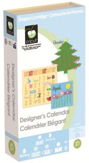 Designers Calendar Cartridge for All Cricut Machines NIP