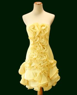 LARA DESIGN 2951 Yellow $300 Prom Evening Cocktail Dress NWT  Avail