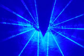 Blue DJ Stage Laser Light Show Equipment with DMX Function