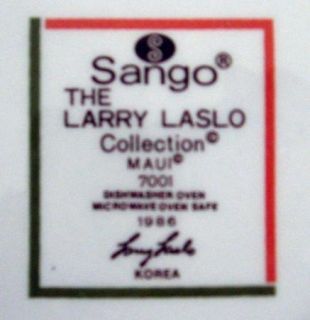 Vegetable Serving Bowl Sango Larry Laslo Maui 1986 10 Dish Tropical