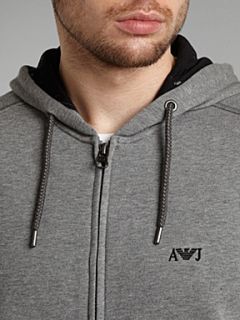 Armani Jeans Logo hooded jumper Navy   