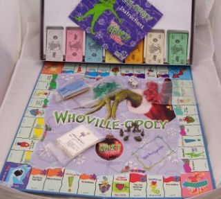 Christmas Monopoly Dr Seuss Grinch Late for The Sky Complete