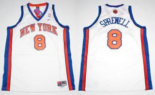 Authentic Swingman NY Knicks Latrell Sprewell White Throwback Jersey
