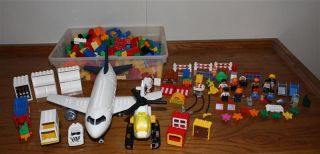 Large Lego Duplo Lot   Variety of blocks, figures, vehicles, and parts