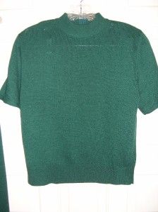 San Remo by Laura Knits Green 3 PC Suit Outfit Sz M Petite