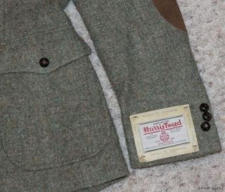 Ralph Lauren RRL Harris Tweed Wool Olive Sportcoat 42L