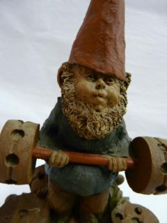 Tom Clark Bubba 83 1985 Weight Lifting Gnome Tinker Toys Figurine