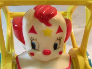 Vtg Larry Harmon LHPC Bozo The Clown in Wheel Floor Toy