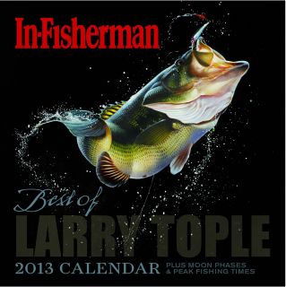 2013 in Fisherman Fishing w Tips Inside Wall Calendar