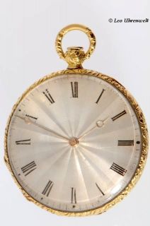Le Roy Horologers Du Roy Palais Royal 18K Gold Pocket Watch 1840
