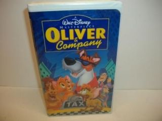 Walt Disney Oliver Company VHS Video Kids Dog Cartoon Movie Tape