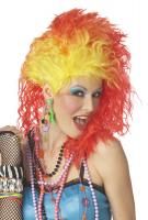 Sexy Cyndi Lauper 80s True Colors Costume Wig Red Yellow 70601