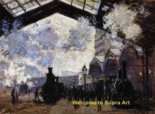 Saint Lazare Station Claude Monet Repro Oil Painting