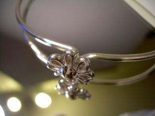 bracelet by paloma picasso 925 silver golden flower center 