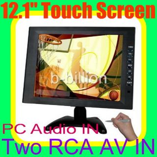 12 1 VGA RCA AV Touch Screen TFT LCD POS Monitor CA