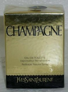 Discontinued Yves St Laurent YSL Champagne Parfum Refillable Spray 20