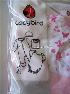 Baby Girls 5pc Layette Gift Set by Ladybird BNIP Various Sizes