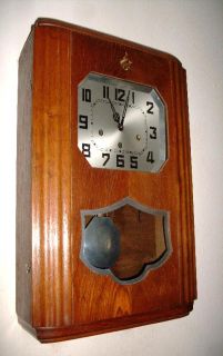 Antique Wall Clock 2 Melodies Westminster Cloches Du Jura French 1930