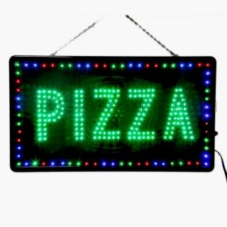 New Large LED Pizza Business Open Sign with Motion Switch 27 2x15 5 U