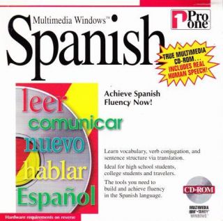 Multimedia Spanish PC CD Learn to Read Language Vocabulary Words