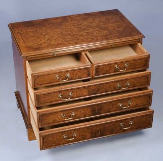 The two over three drawer design allows for plenty of storage space.
