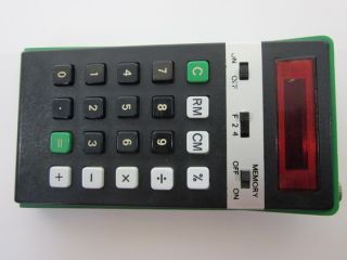 vintage electronic pocket red led calculator elka 101 great working