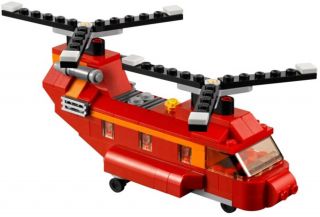 Lego Creator 31003 Red Rotors Plane Hovercraft 3in1 Set 145pcs New in