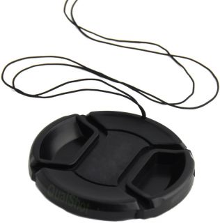 Center snap Lens Cap fits 58mm lens, made of plastic, high quality and