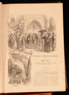 C1880 3VOL History of Protestantism by Rev J A Wylie Illustrated