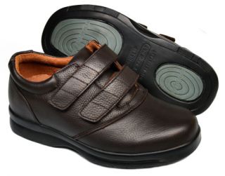 Mens Veeko 2052 Brn Diabetic Adjustible Extra Wide Width Shoe Size
