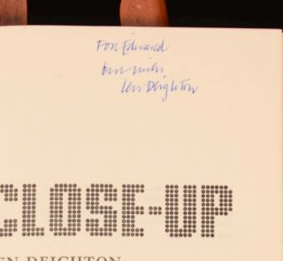 1972 Close Up by Len Deighton Signed First Edition