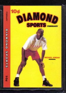 Michael Jordan RARE 1990 91 Diamond Sports Card Bulls North Carolina