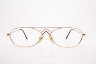 Flat Golden Oval Eyeglasses by Leonhard de Neffe Mod 423 K19W