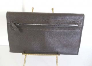 Tote Le Monde Bolivia Leather 5 Section Clutch Wallet XLNT $89