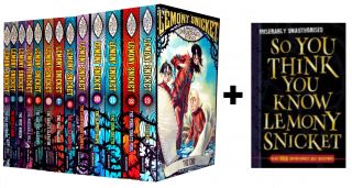 Series of Unfortunate Collection Lemony Snicket 13 Books Set + Quiz