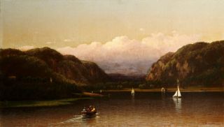 Lemuel Maynard Wiles Hudson River Canvas Edition